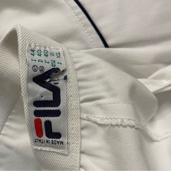 Fila Skirt Vintage Made in Italy Tennis Pickleball Pleated Mini White Size 8 - Picture 8 of 9